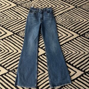 Levi's Blue Flare Wide Leg Jeans